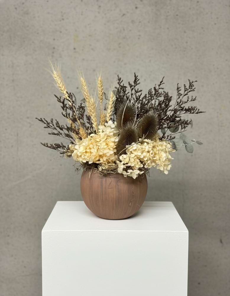 Coconut Pot  Dried Arrangement 