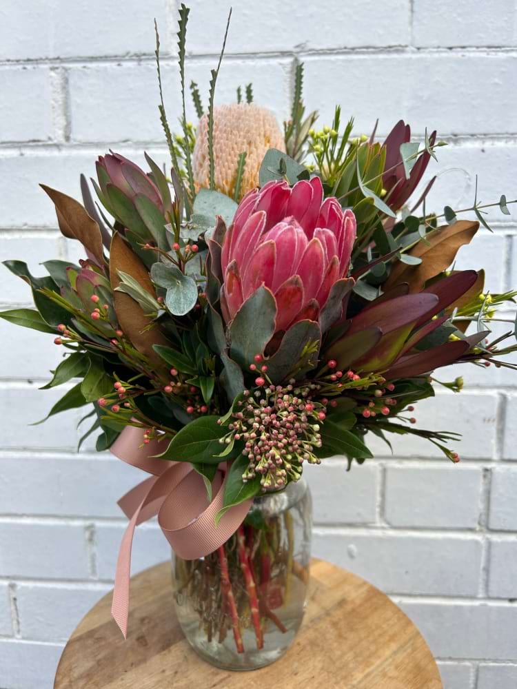 Native Flowers in Mason Jar 