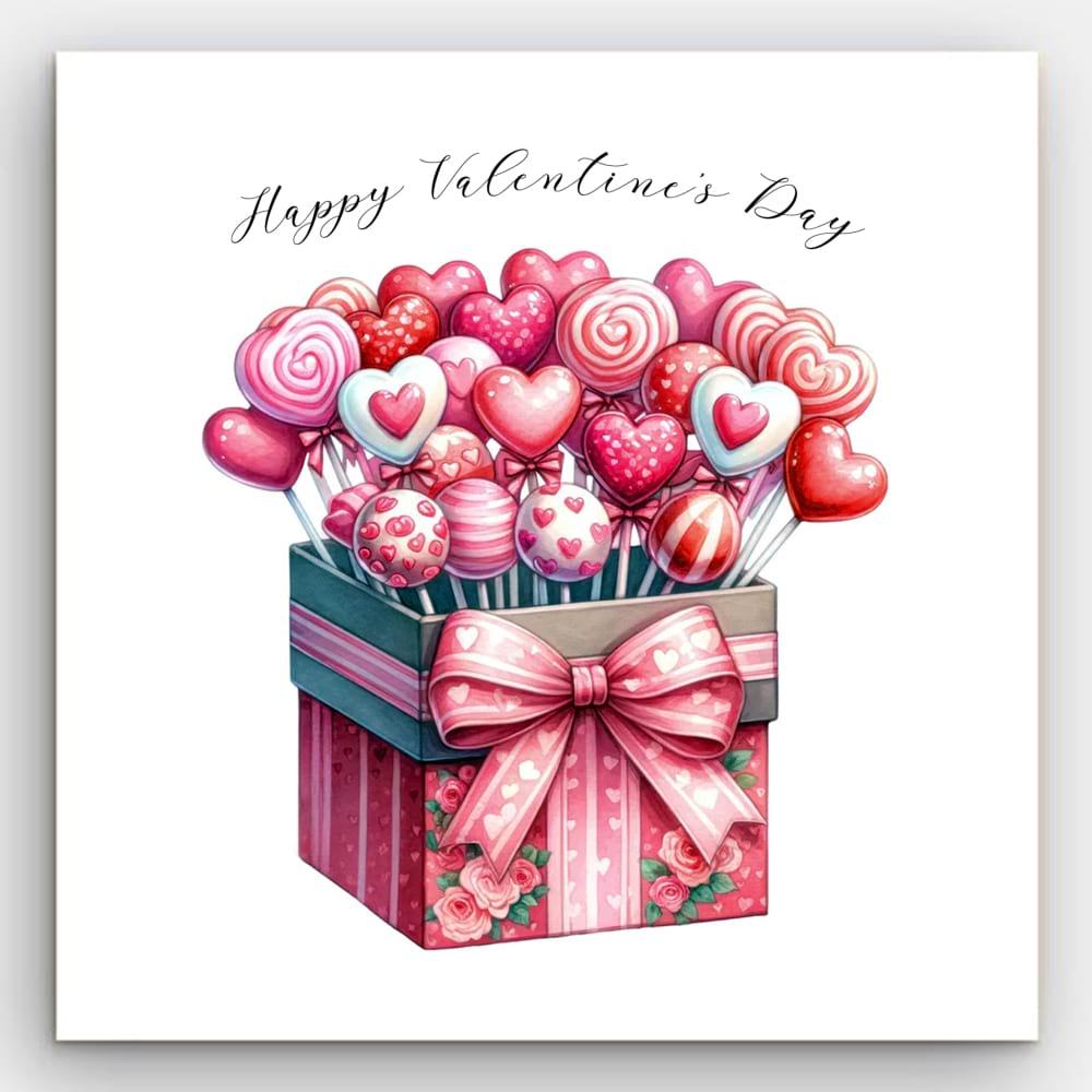 Lolly Valentines Day Card 