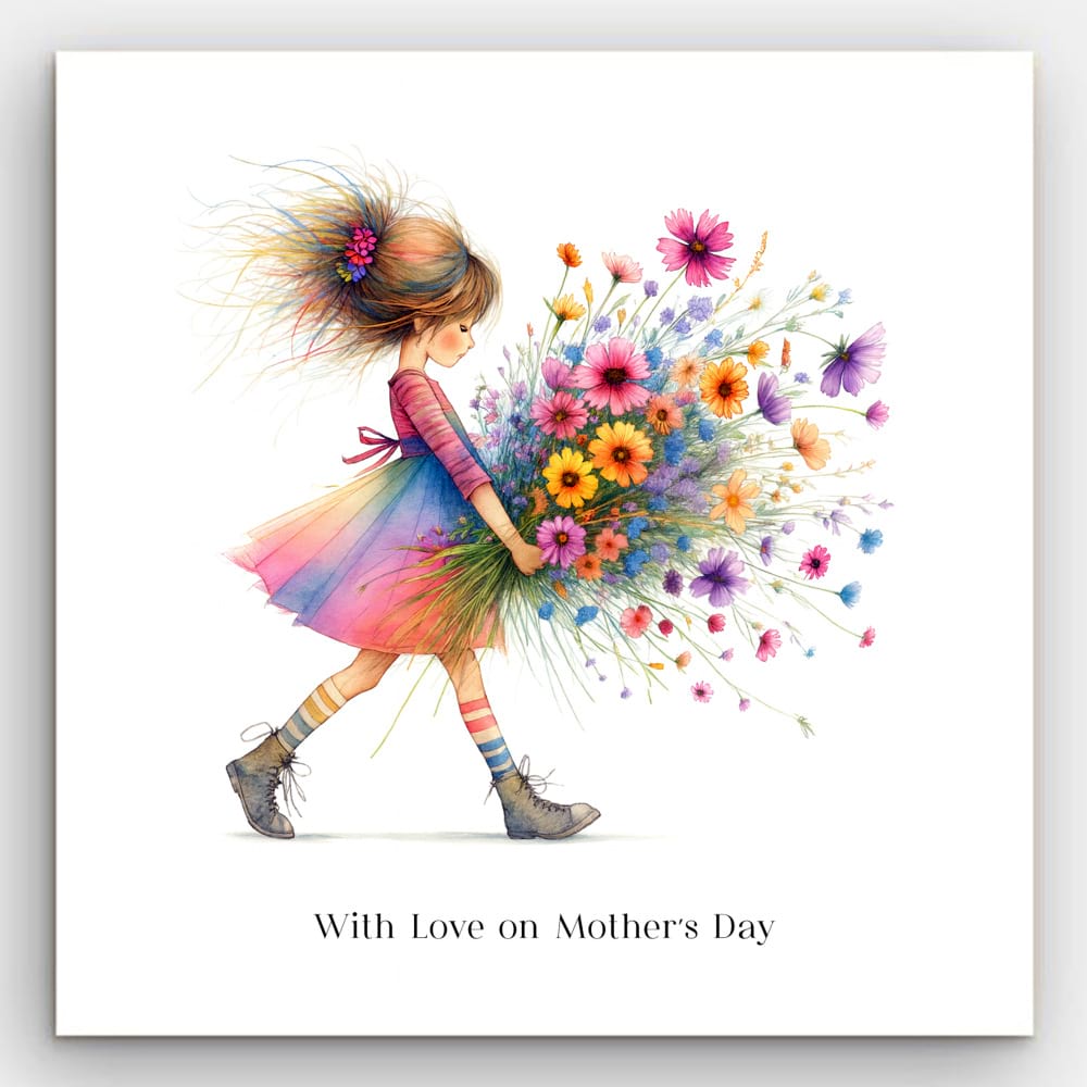Mother`s Day Flower Girl
